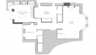 Image illustrating the ground floor plan showing extend of refurbishment.