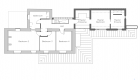 Image illustrating first floor plan of residential substantial extension scheme