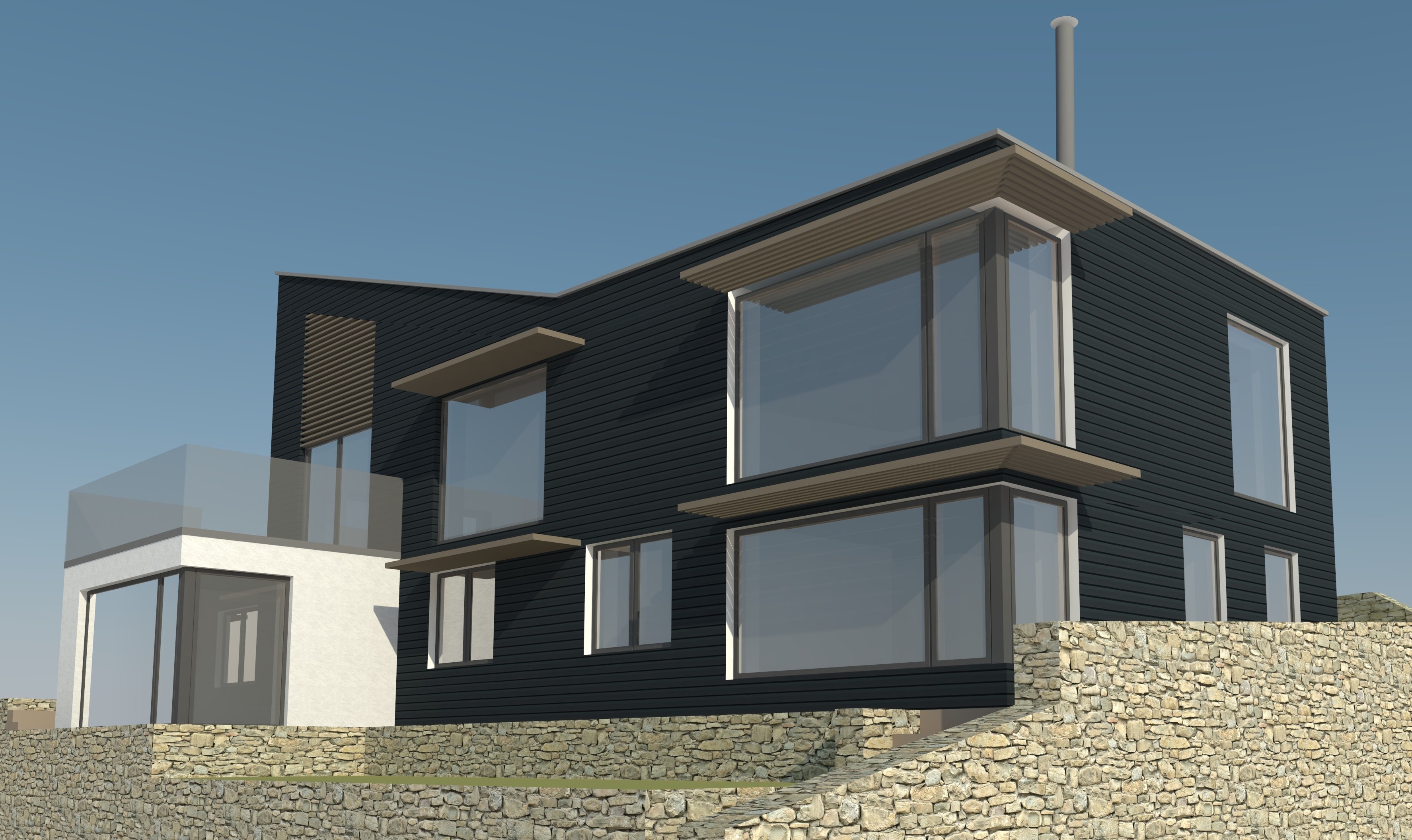 Photoshop image of proposed house