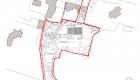 Site plan drawing of new passivhaus