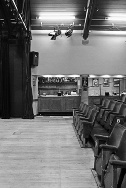  interior of the Rondo Theatre in Bath a community project designed by Jonathan Hetreed.