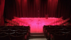 stage lit view of the Rondo Theatre in Bath a community project designed by Jonathan Hetreed.